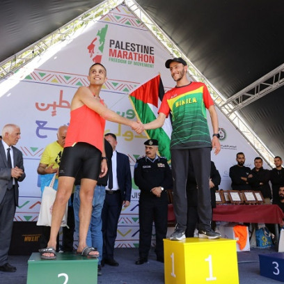 Moroccan crowned as the winner of the 9th Palestine International Marathon
