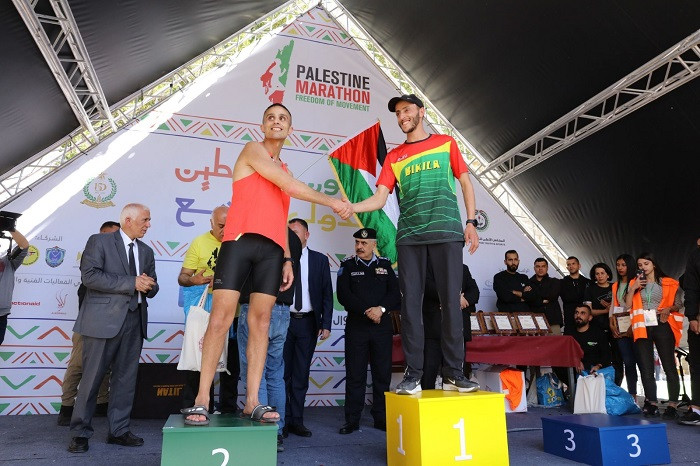 Moroccan crowned as the winner of the 9th Palestine International Marathon